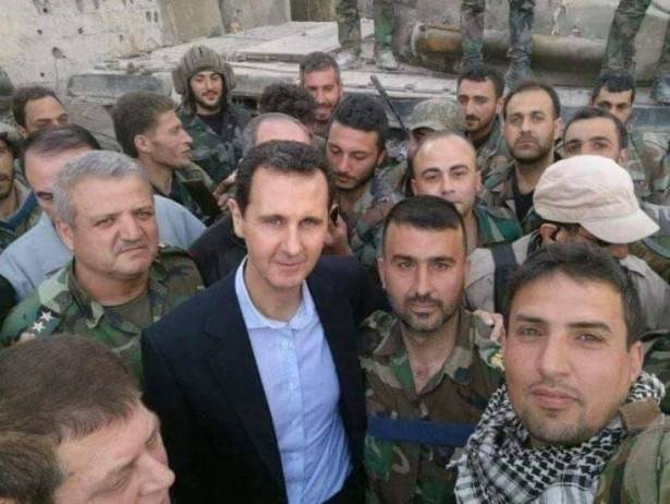 الرئيس الأسد في الغوطة الشرقية