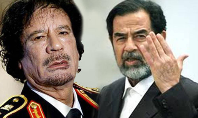 ذهب القذافي و ذهب صدام